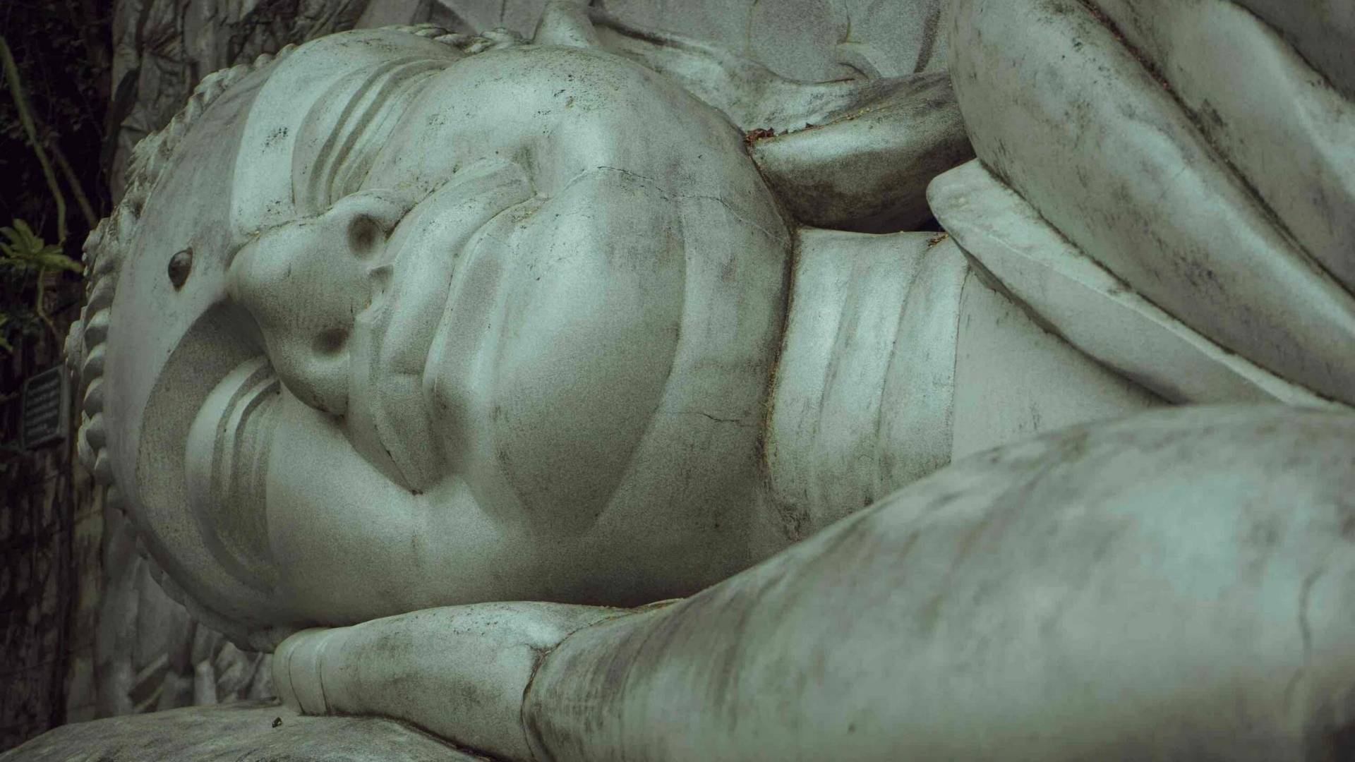 The Reclining Buddha At The 44th Step at long son pagoda nha trang