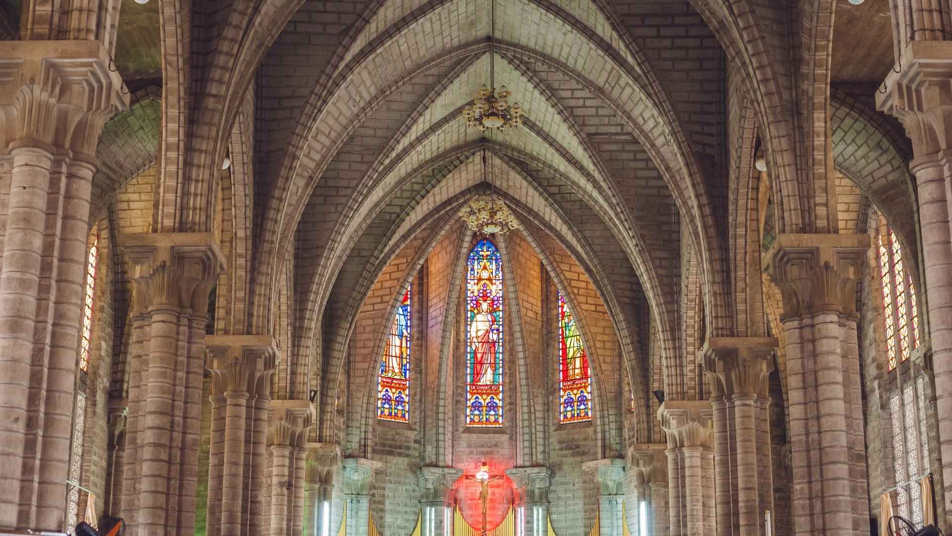 Beautiful Stone Catholic Cathedral in Nha Trang