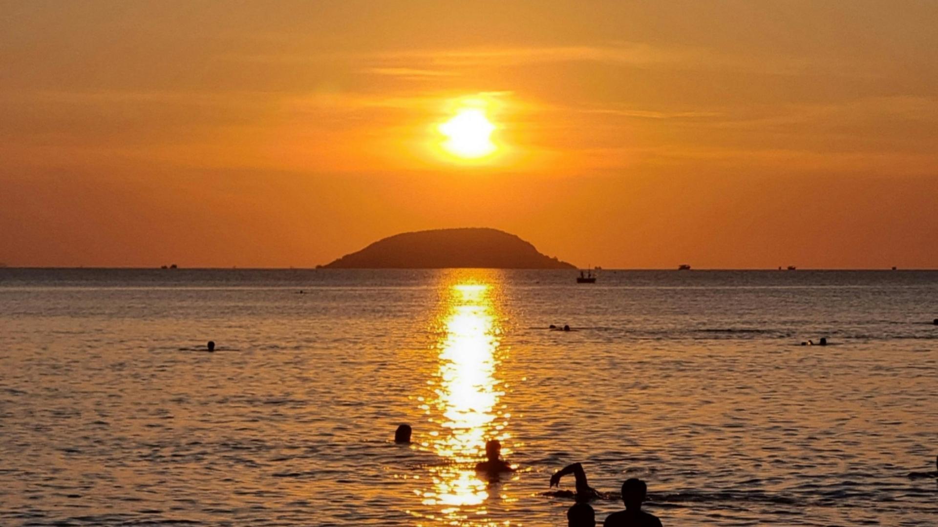 hoàng hôn ở nha trang